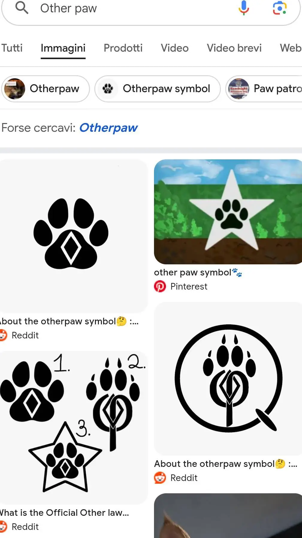 ai character: Other paw background