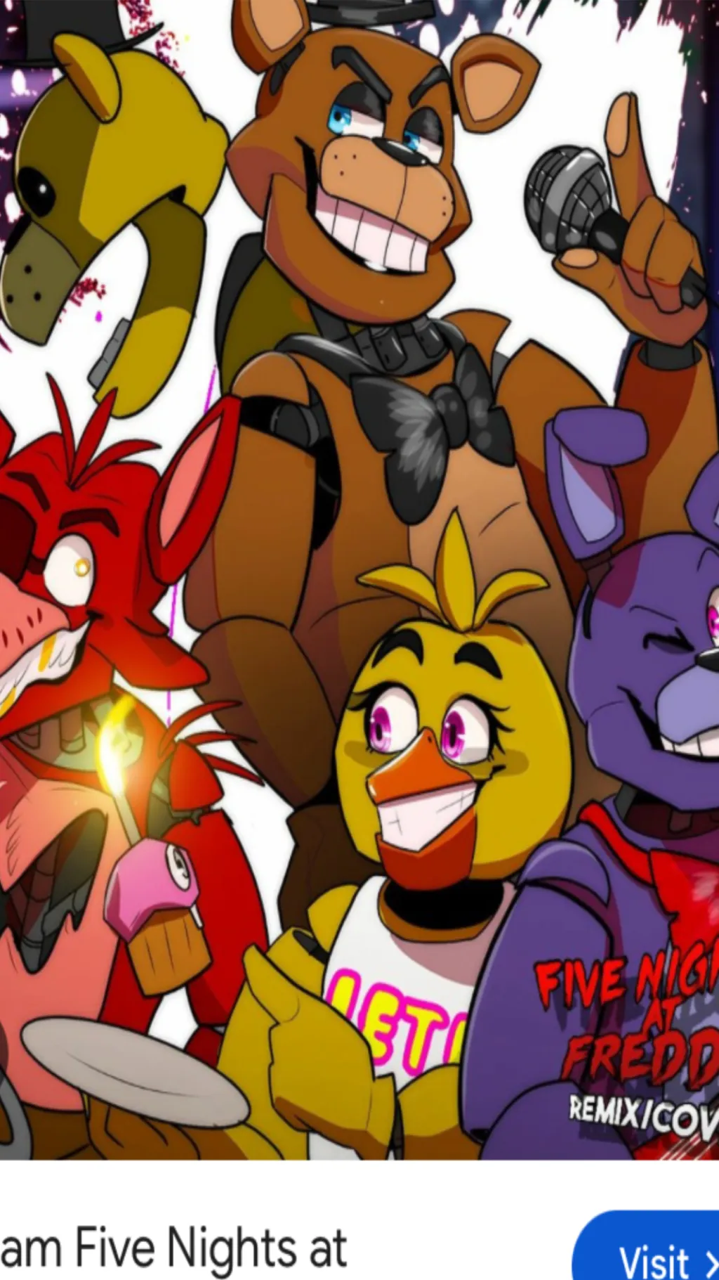 ai character: Fnaf 1 background