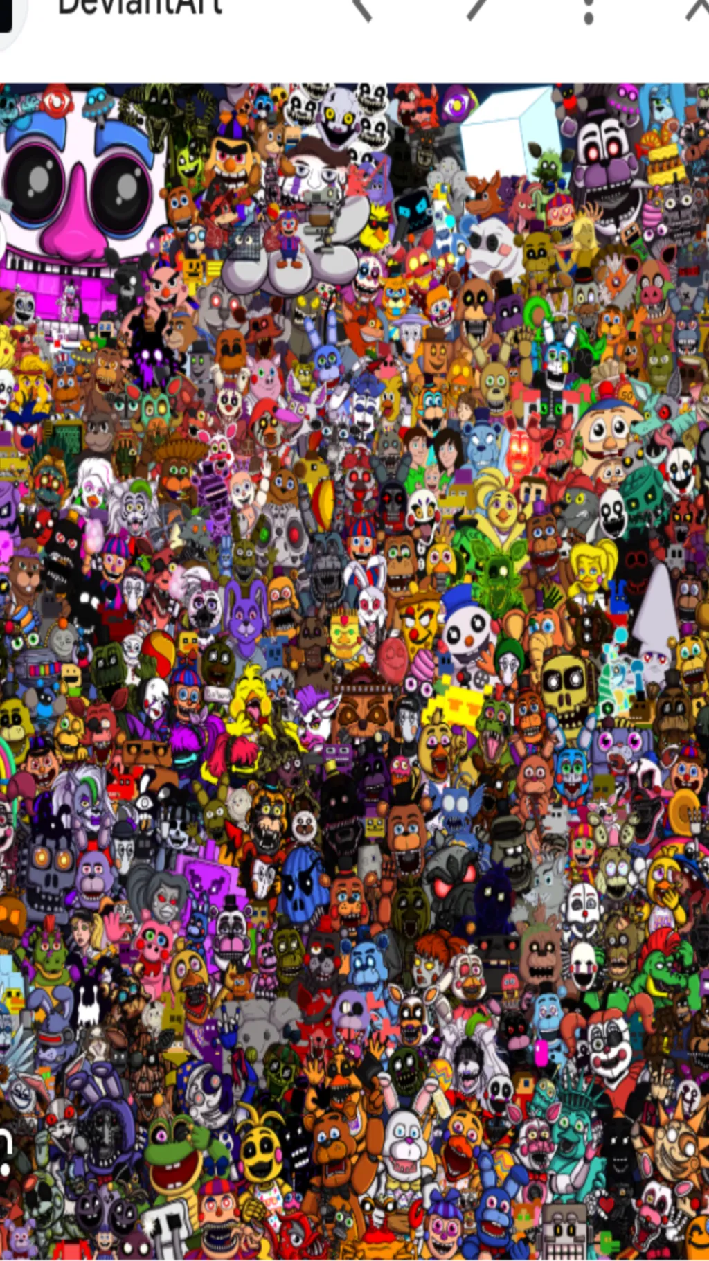 ai character: Fnaf Sleepover background