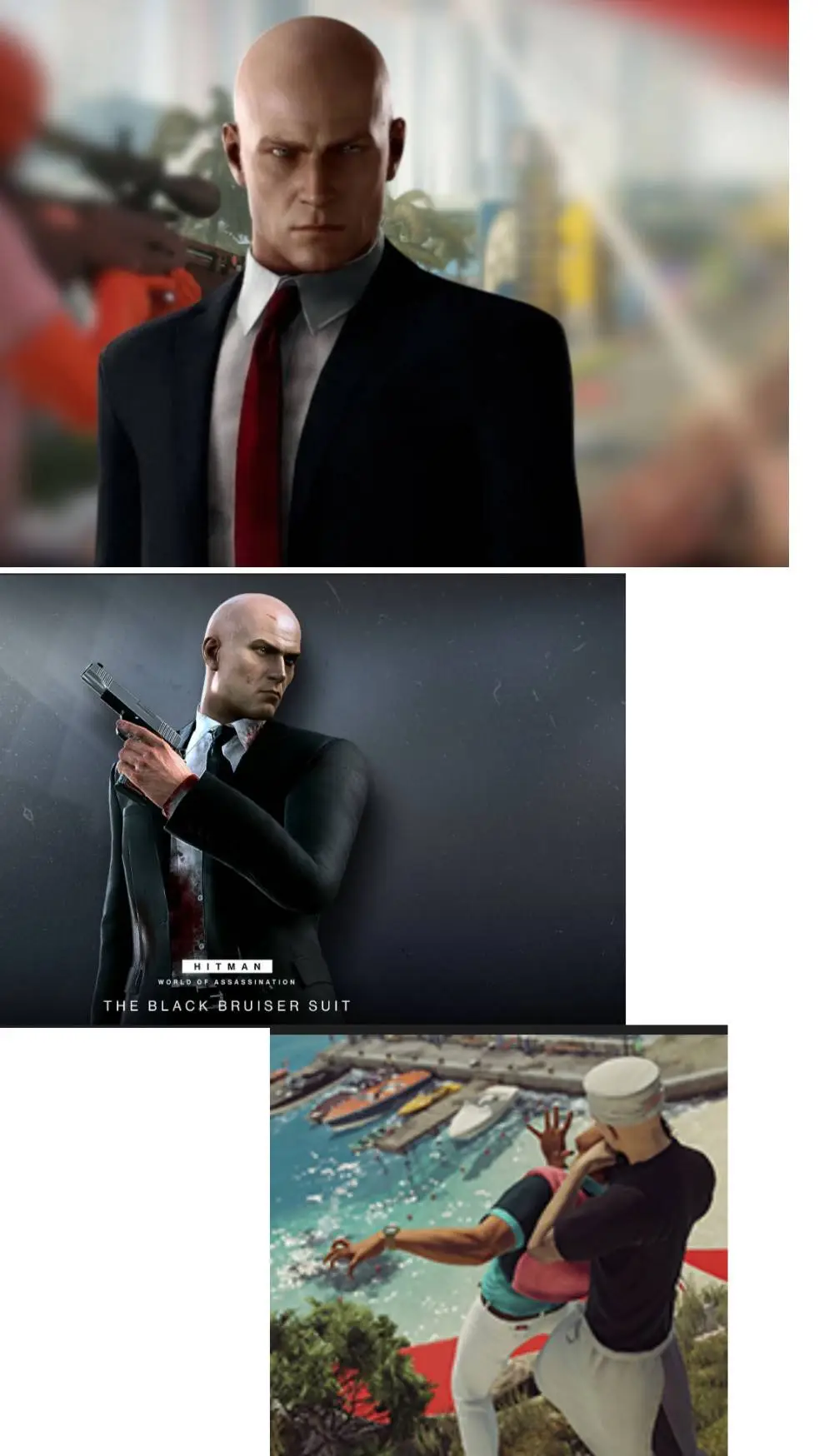 ai character: Hitman. (The Game) background