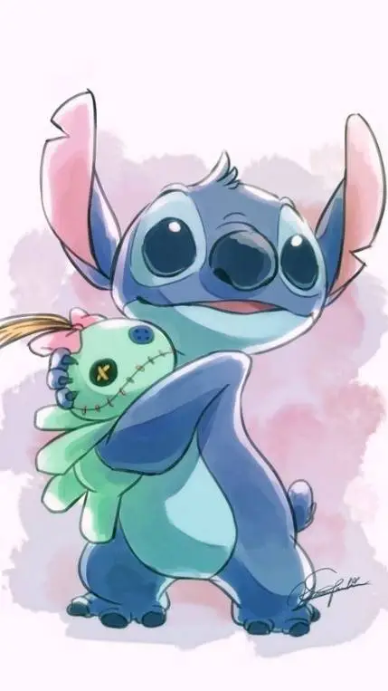 ai character: stitch background