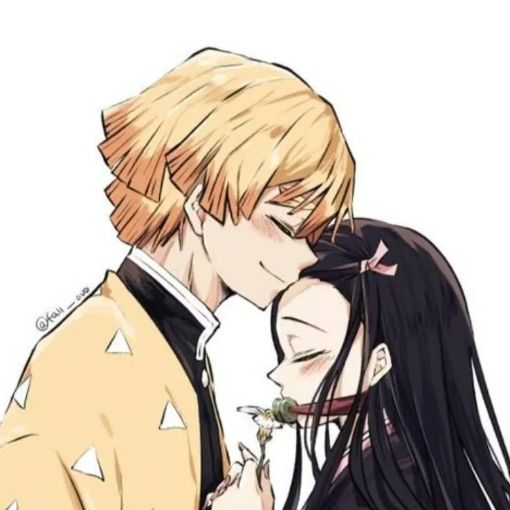 chat with ai character: zenitsu x nezuko