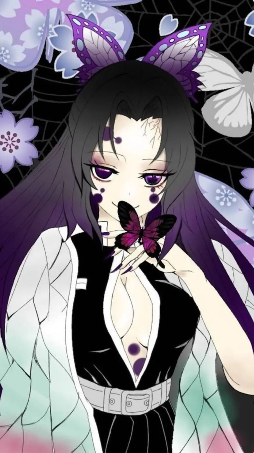 ai character: kocho shinobu oni? background