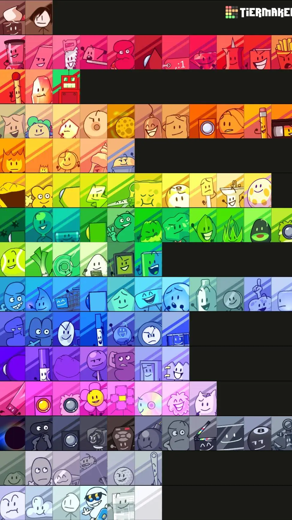 ai character: BFDI/TPOT background
