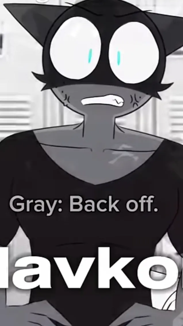 ai character: Gray background