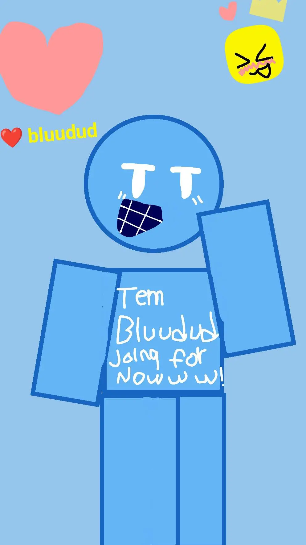 ai character: bluugirl background