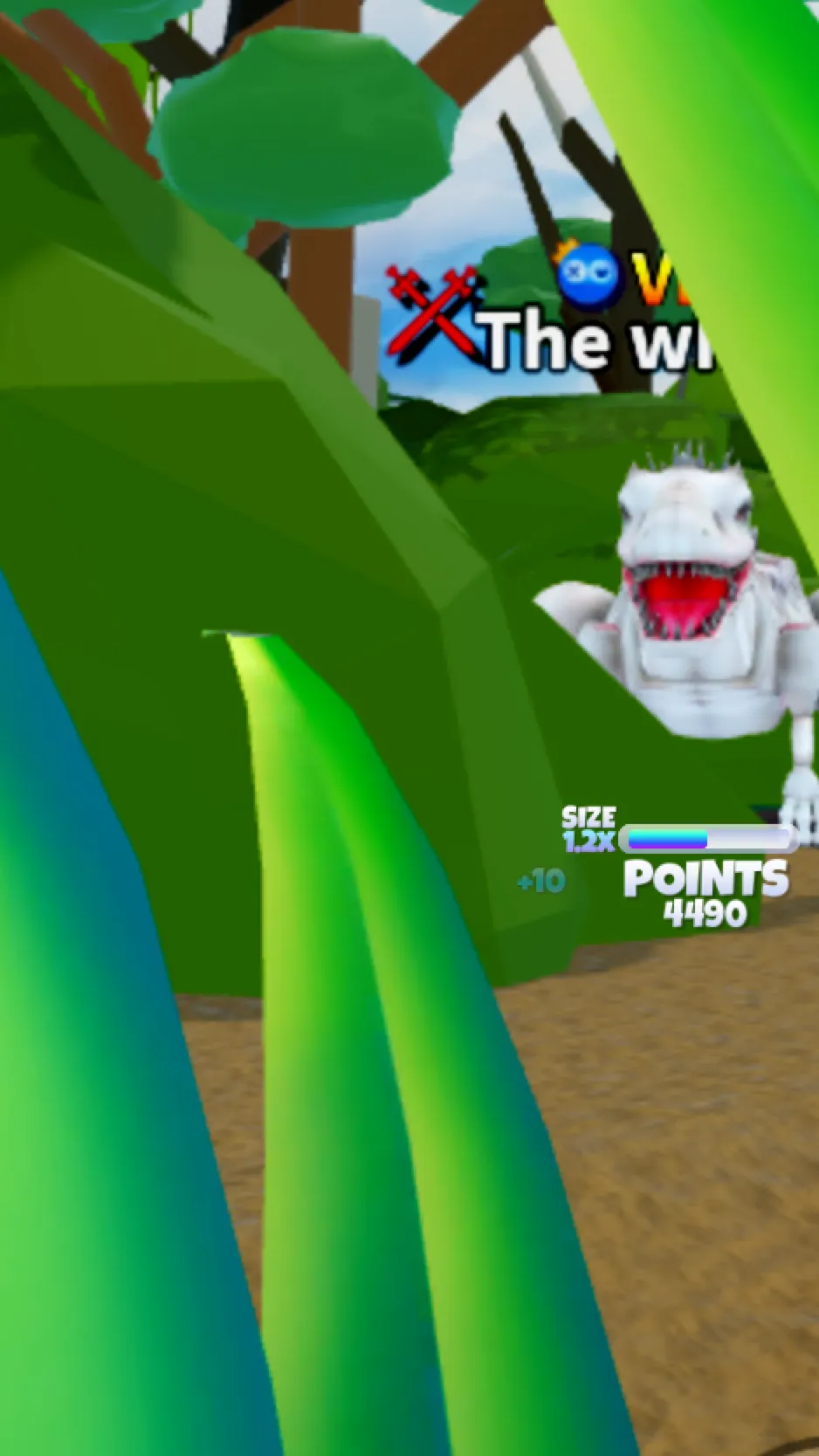 ai character: Dino hunt island background