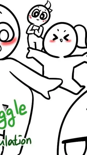 ai character: struggle situation background