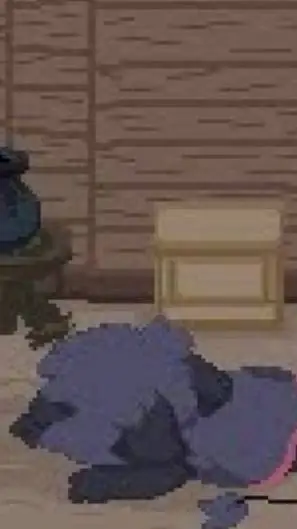 ai character: evil plush  background