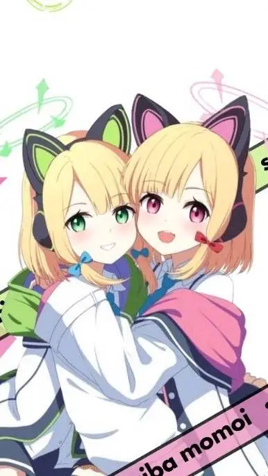 ai character: Midori & Momoi background