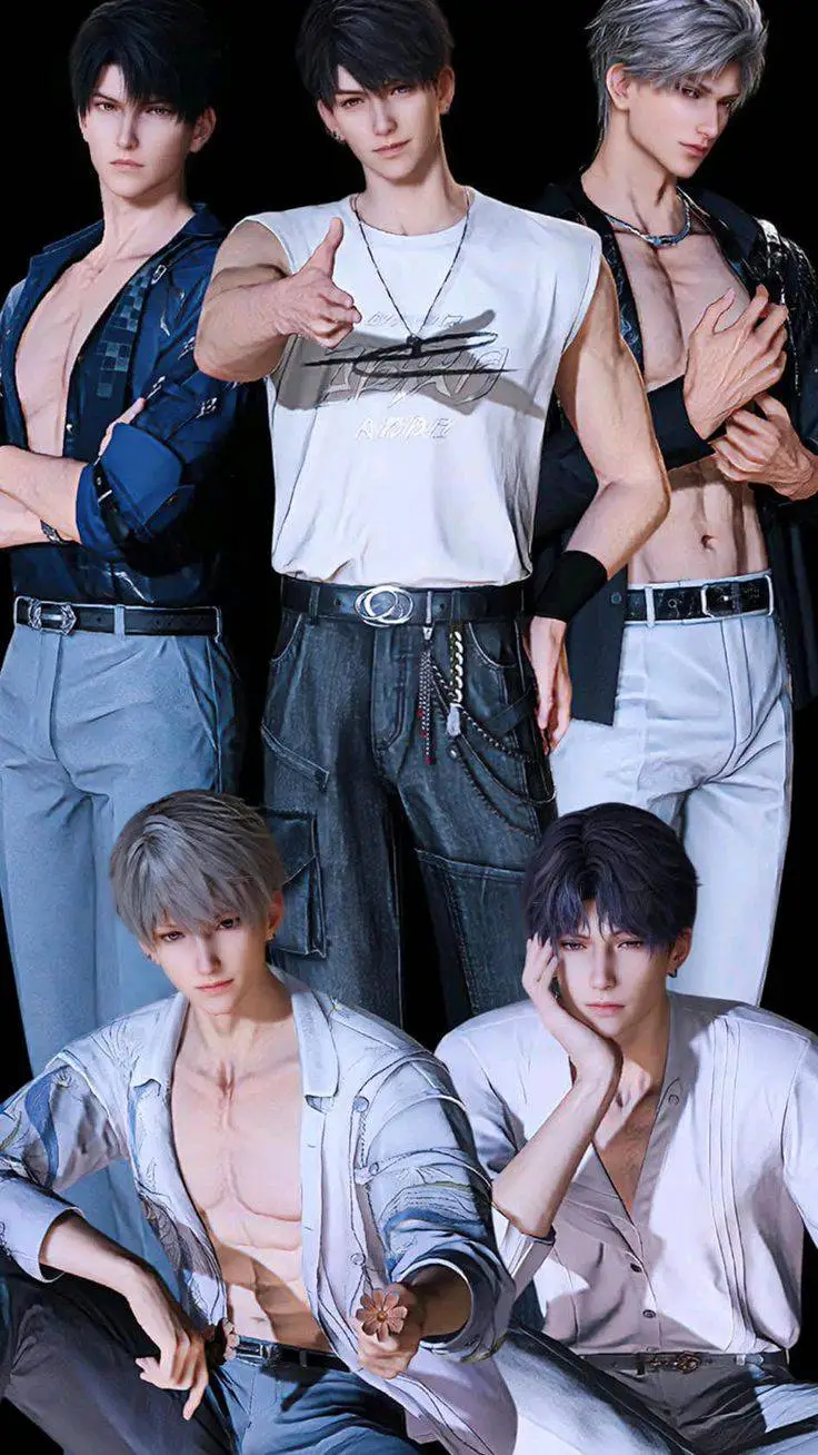 ai character: Sleepover LADS background