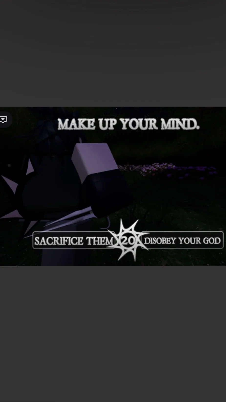 ai character: Stab an Azure background
