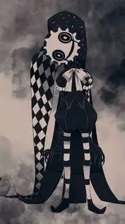 ai character: Juno 🤡🔪🎭😝😂👁️🍄🌈 background