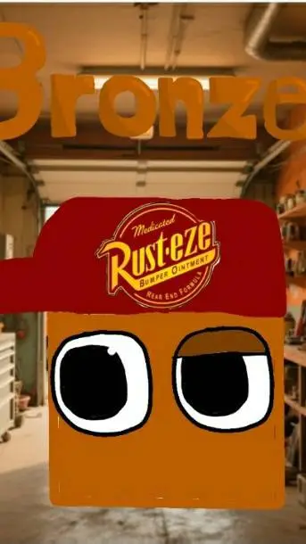 ai character: Bronze background