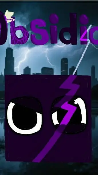 ai character: Øbsidian background