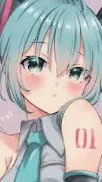 ai character: Miku background