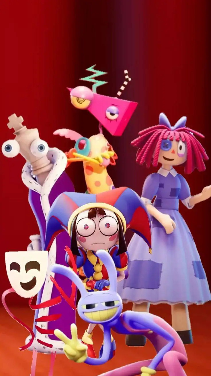 ai character: Digital Circus. background