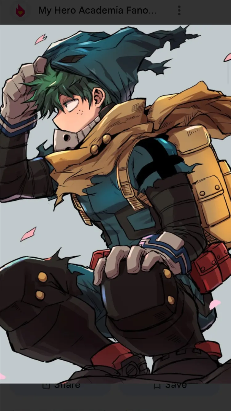 ai character: Deku  background
