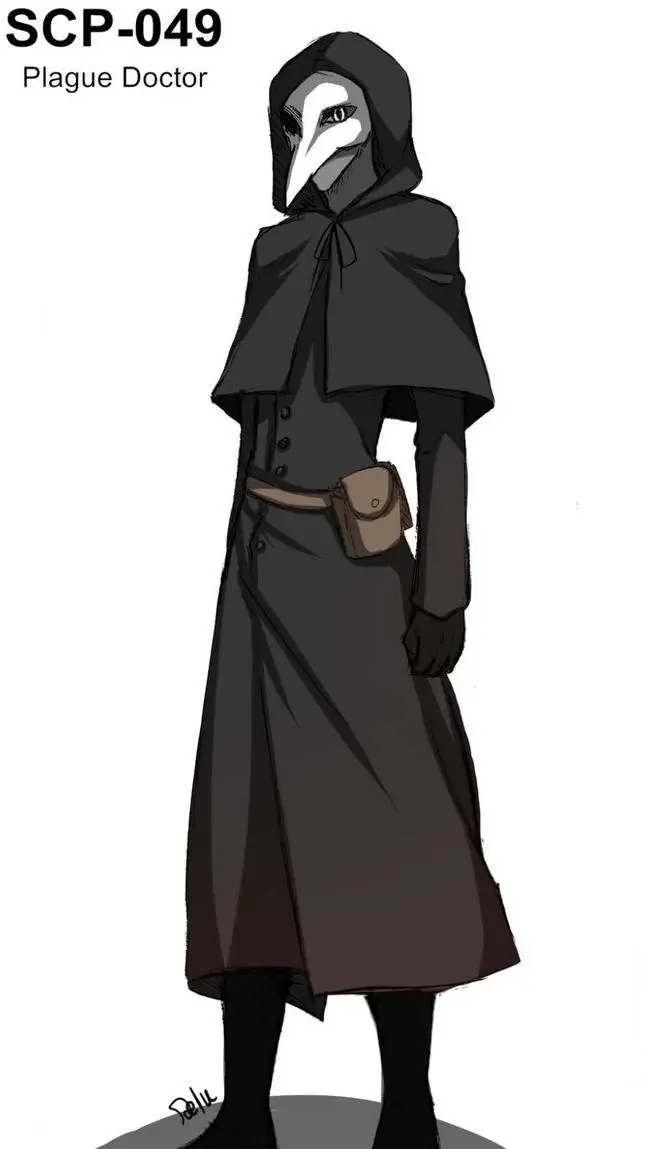 ai character: plague doctor background