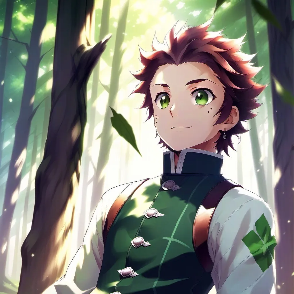 chat with ai character: tanjiro fantasy au