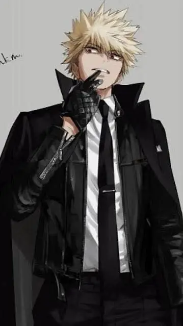 ai character: bakugo as mafia  background