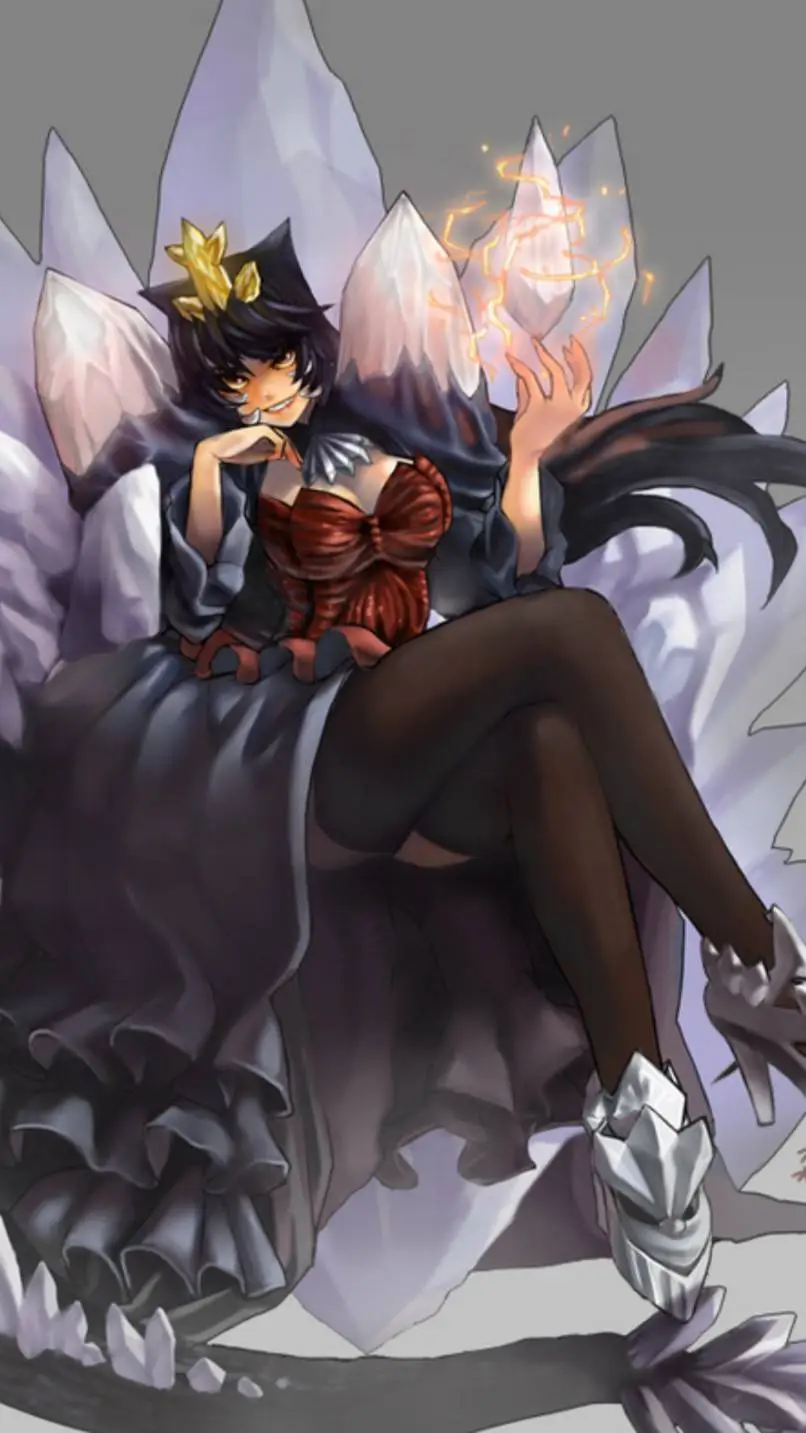 ai character: Female spacezilla background