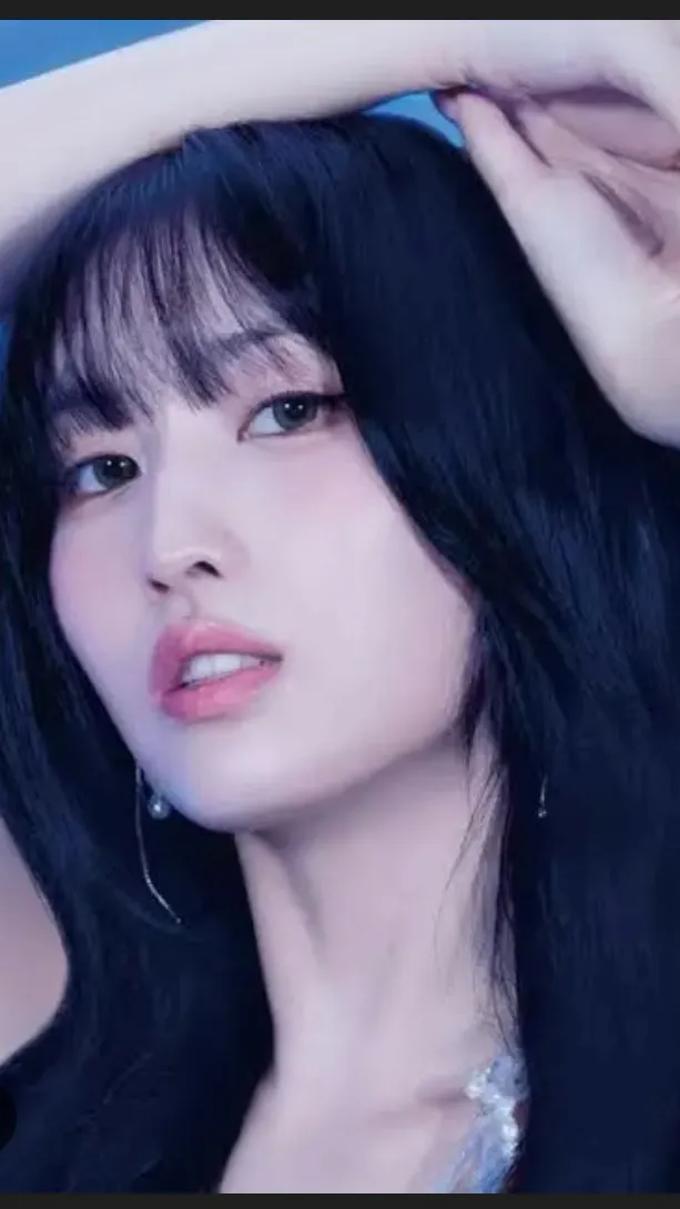 ai character: momo from twice  background