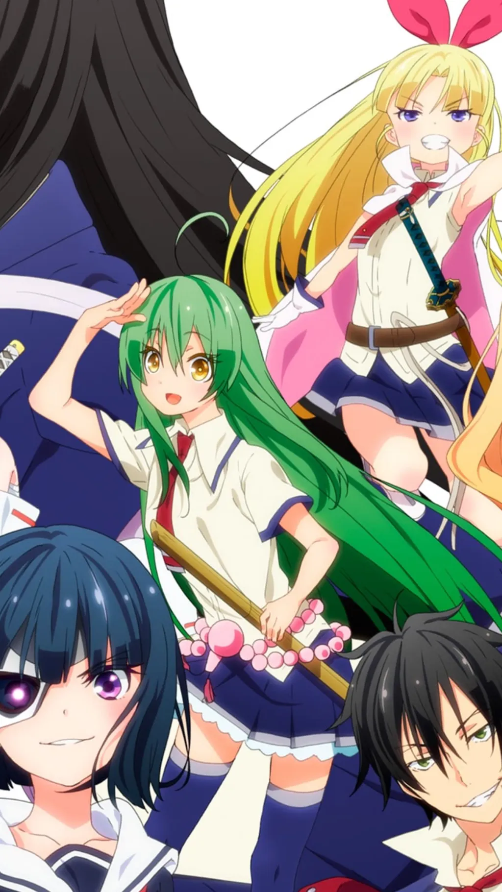 ai character: Armed girls  background