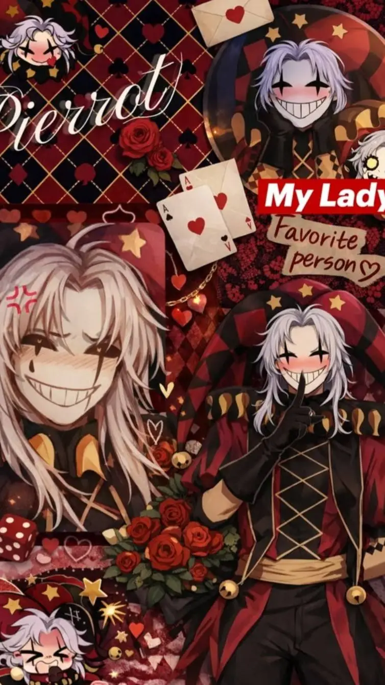 ai character: Pierrot  background
