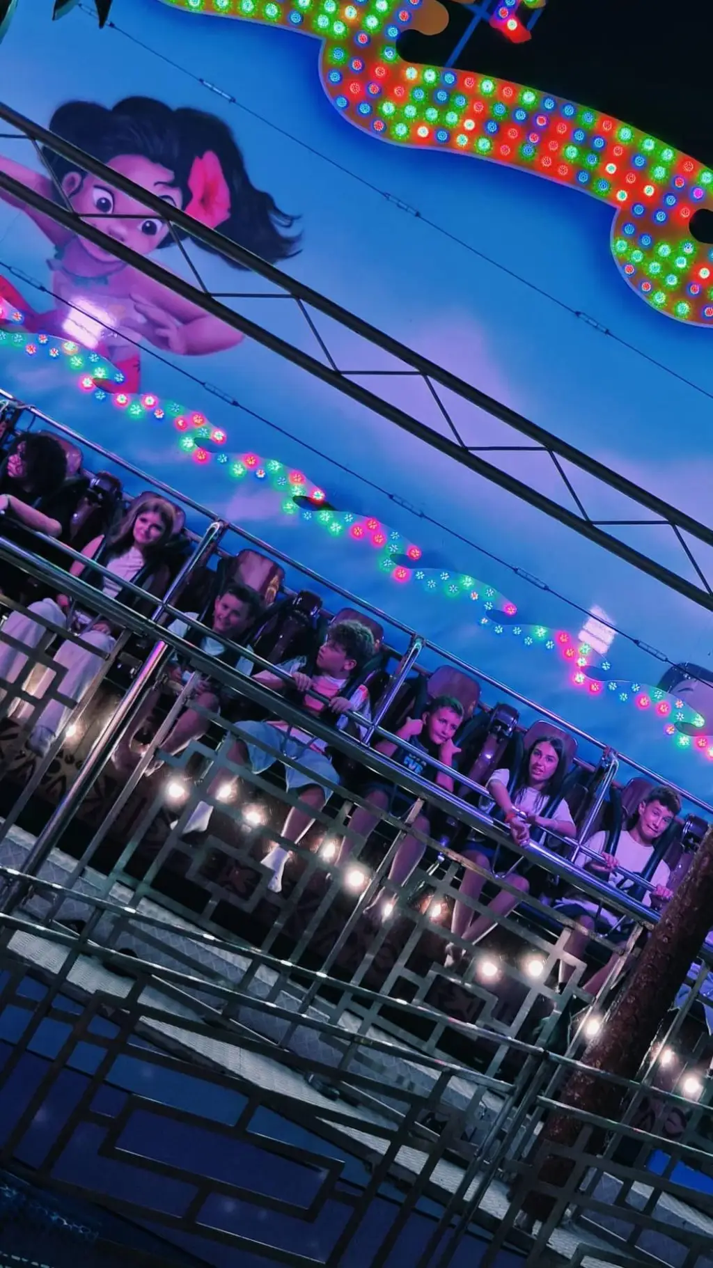 ai character: Funfair  background