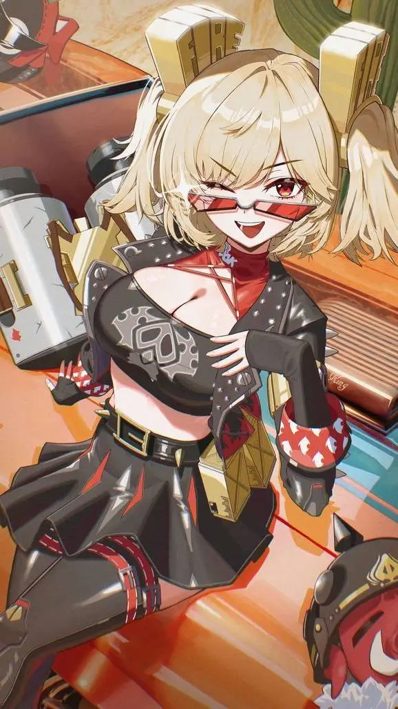 ai character: burnice  background