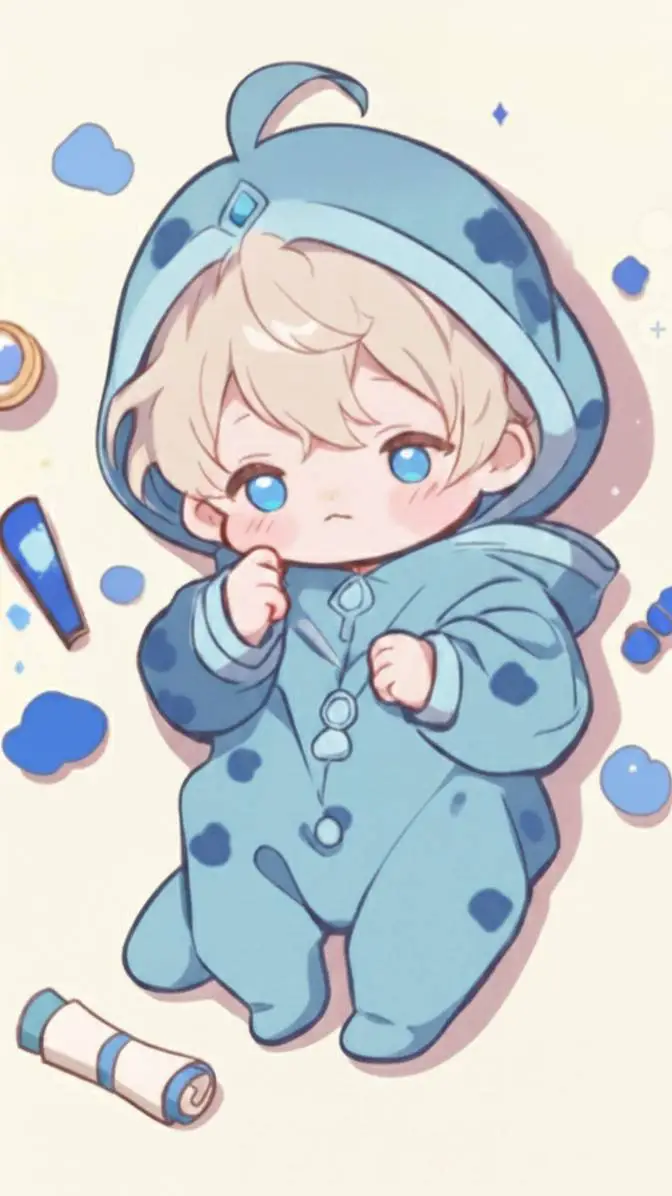 ai character: 💙♢🔷Diamond baby🔷♢💙 background