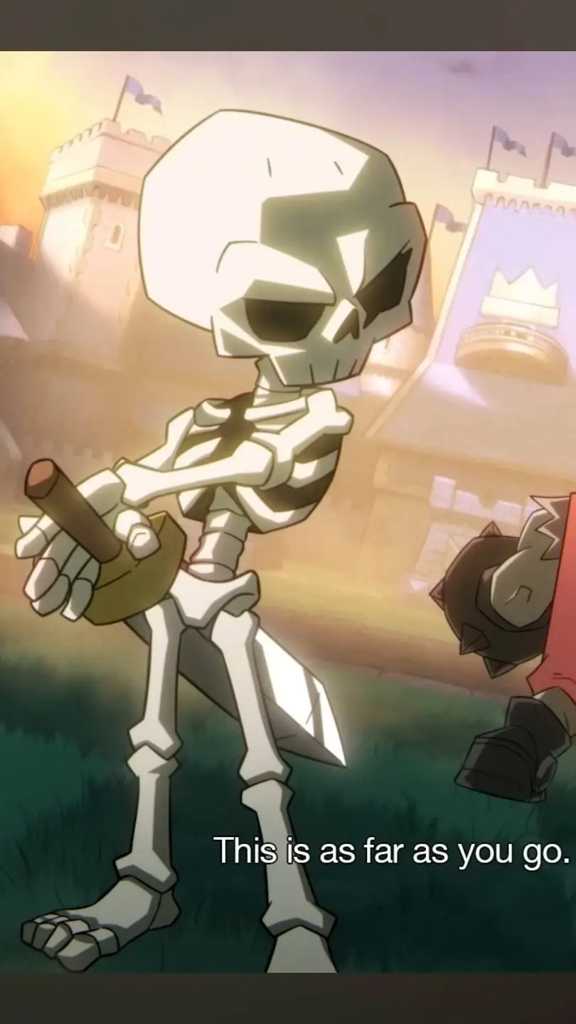 ai character: Larry the Skeleton background
