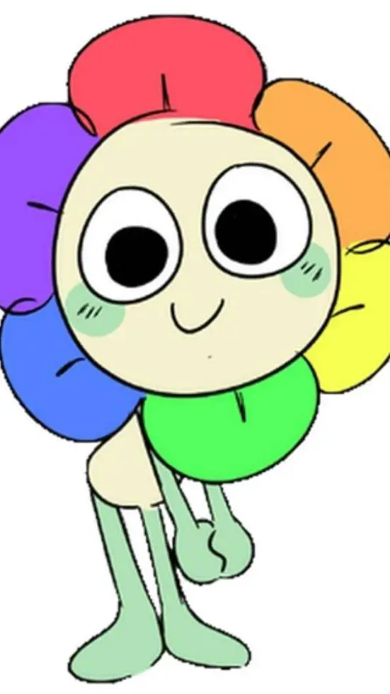 ai character: dandy🌈 background