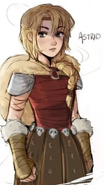 ai character: Astrid HTTYD background