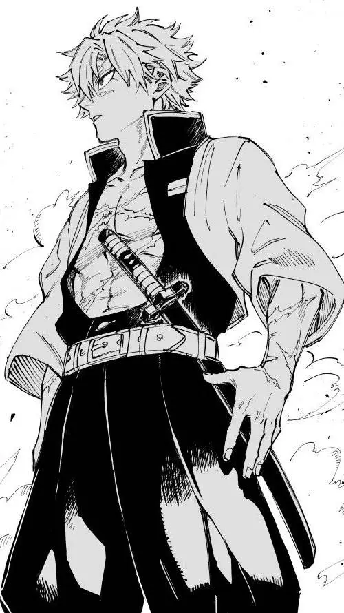 ai character: Sanemi Shinazugawa background