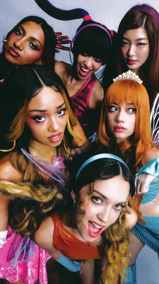 ai character: 𖠁KATSEYE𖠁 background