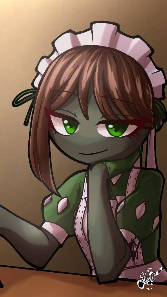 ai character: kytchu (maid)  background