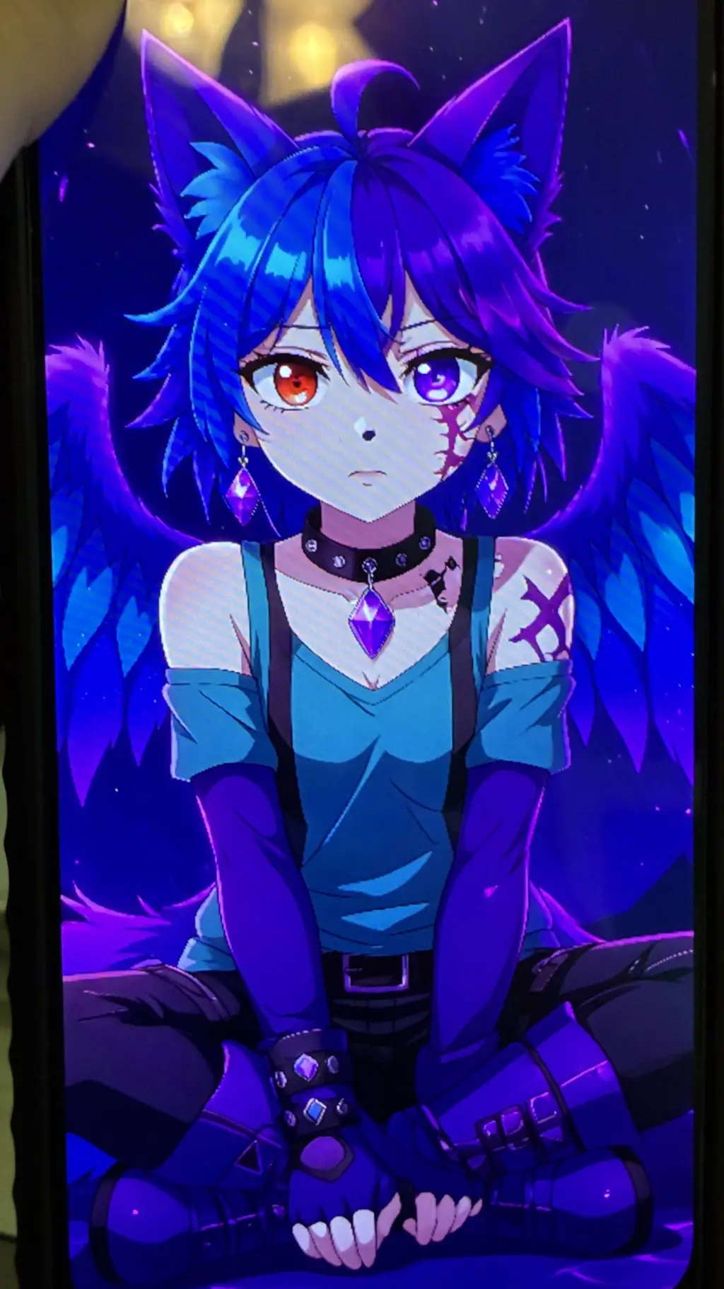 ai character: moonlight  background