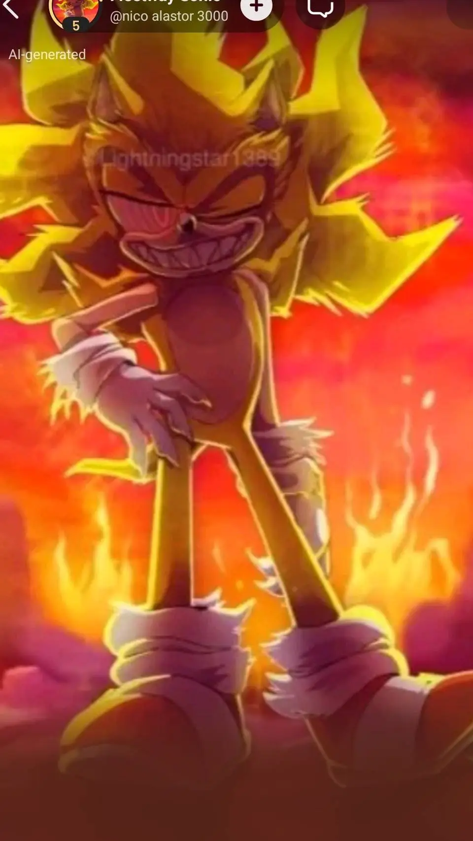 ai character: Fleetway  background