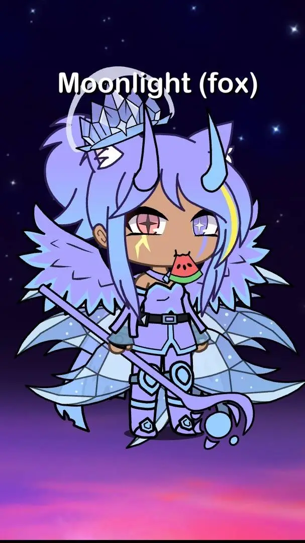 ai character: Moonlight kitsune background