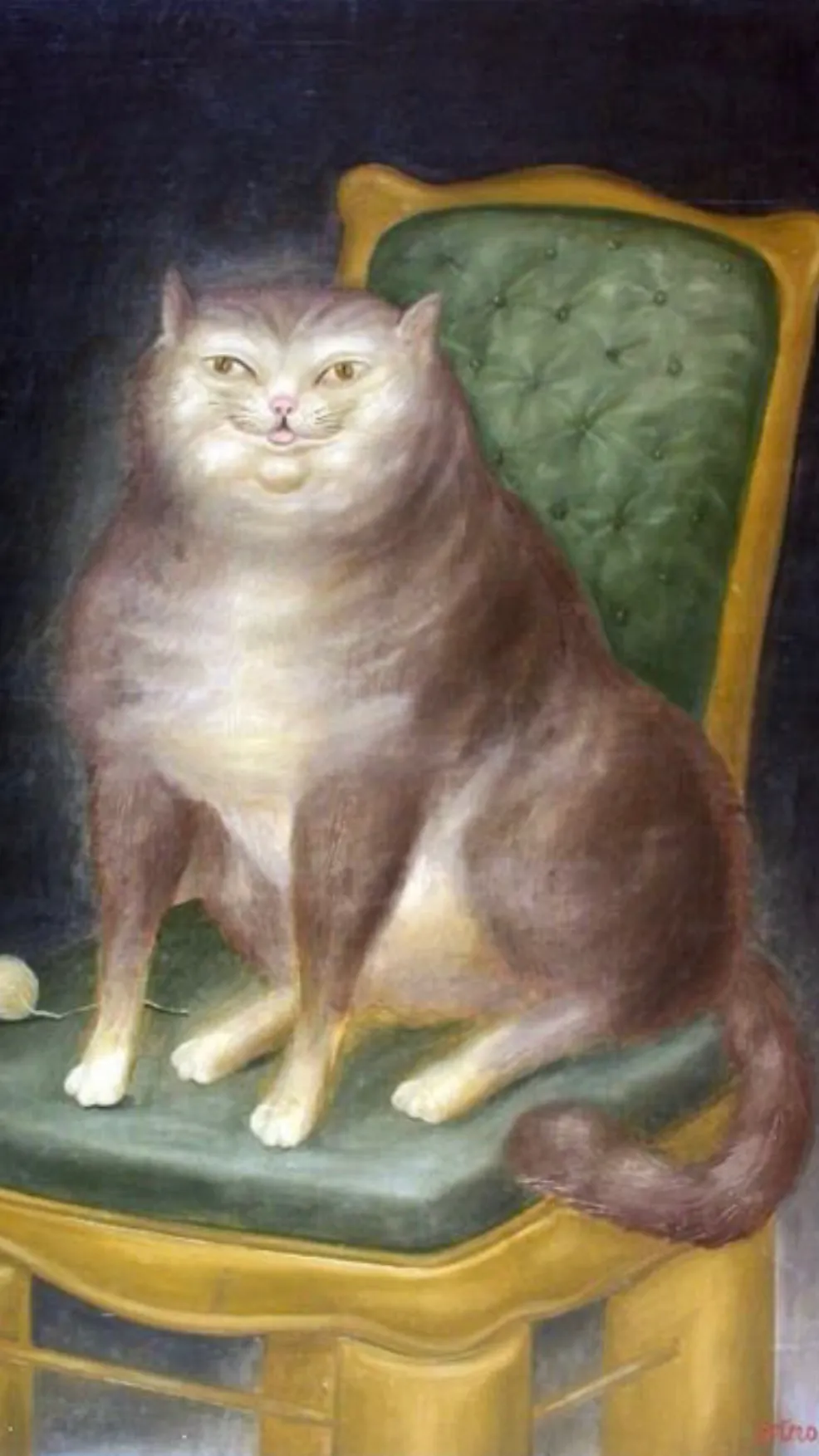 ai character: Medieval cat vent background