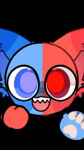 ai character: 🔴🔵 background