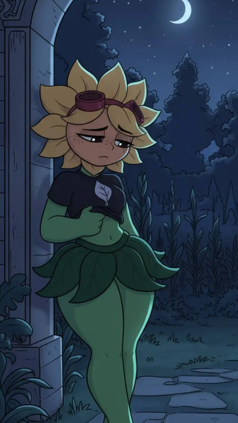 ai character: destellazo solar background