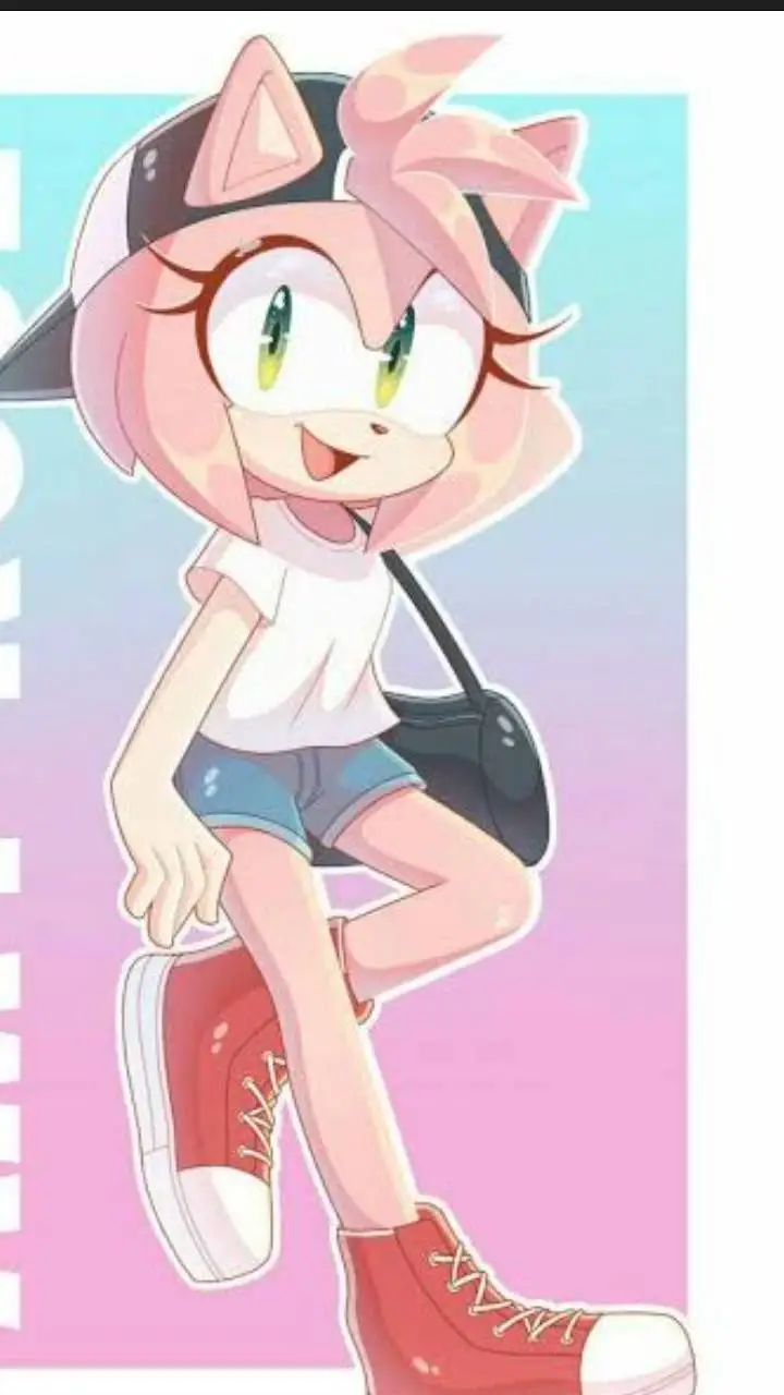ai character: Amy rose  background