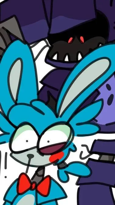 ai character: toy B x withered B background