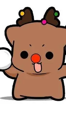 ai character: chibi deer background