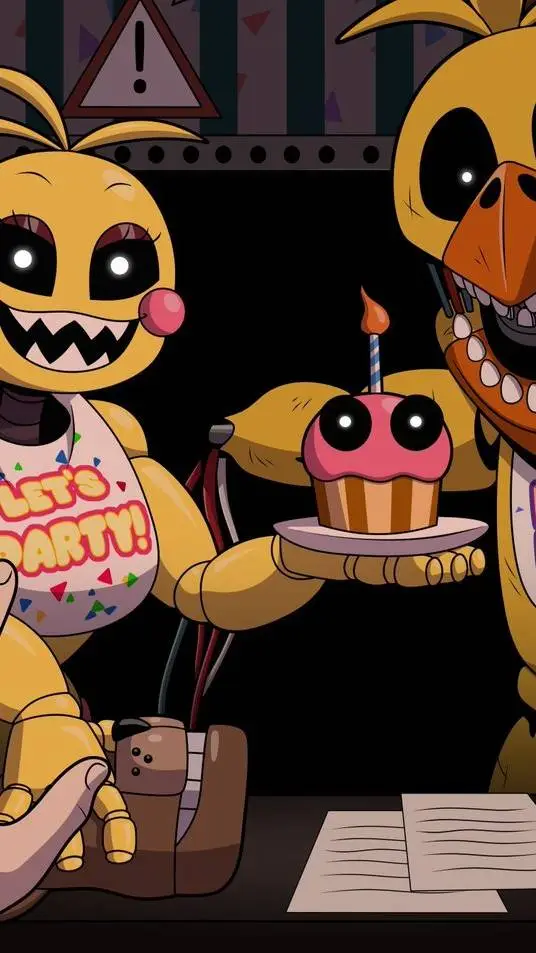 ai character: toy x withered  background