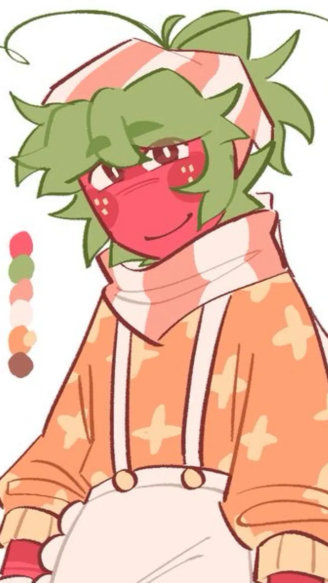 ai character: SPROUTS SISTER 😔 background