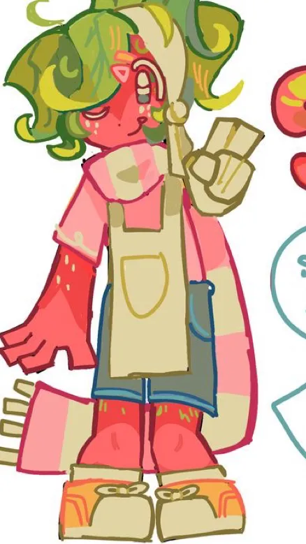 ai character: Sprouts jealous  background